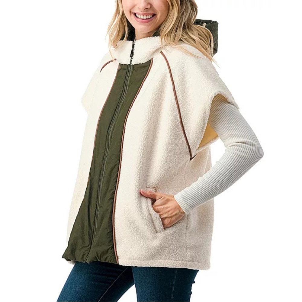 Marcus Adler Quilted Long Zipper Front Vest w/ Hood – NWT – MSRP $139 - Picture 1 of 3